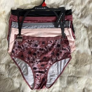 TAHARI 5 Pack Apple Butter Collection Panties